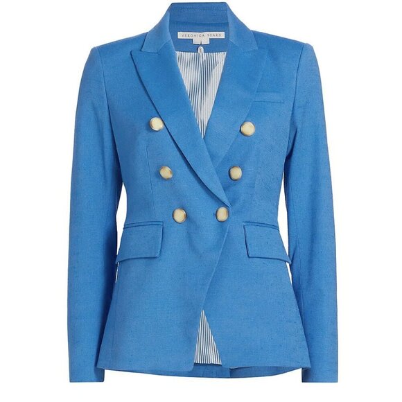 Veronica Beard Dickey Miller Jacket in Azure Blue Color - Picture 2 of 8